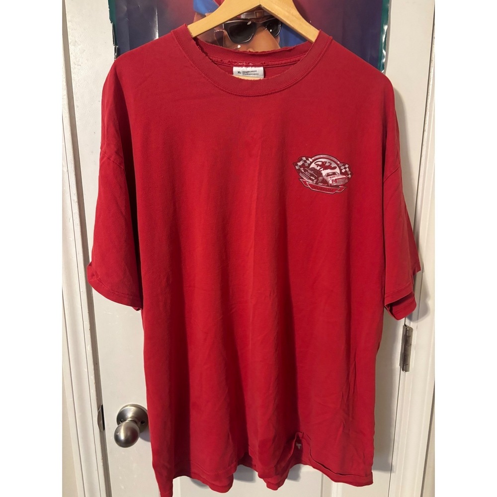 Vintage Chase Authentics Ron Hornaday NASCAR Racing T-Shirt Mens XL Red ACDelco